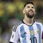 Messi jogando pela eleção Argentina