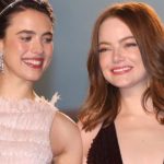 As atrizes Margaret Qualley e Emma Stone