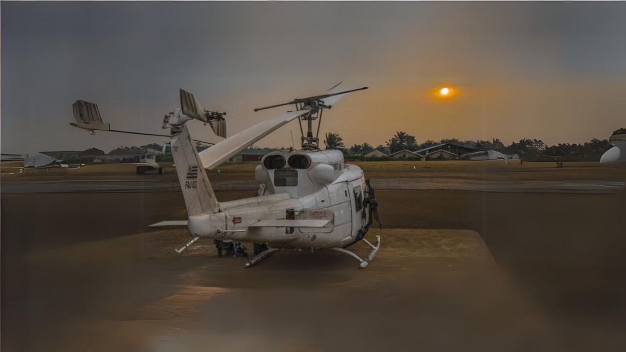 Helicóptero do Uruguai chega ao Brasil