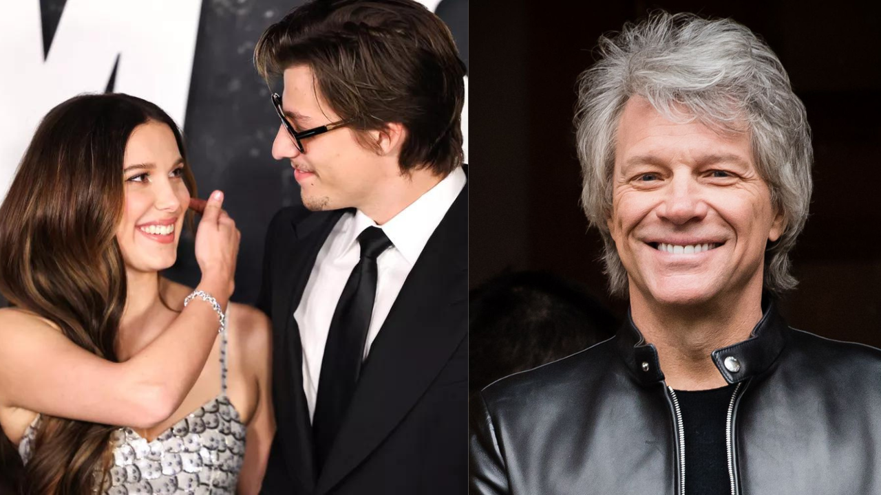 millie bobby brown, jake bongiovi e jon bon jovi