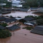 Bairro de Eldorado do Sul debaixo d'água