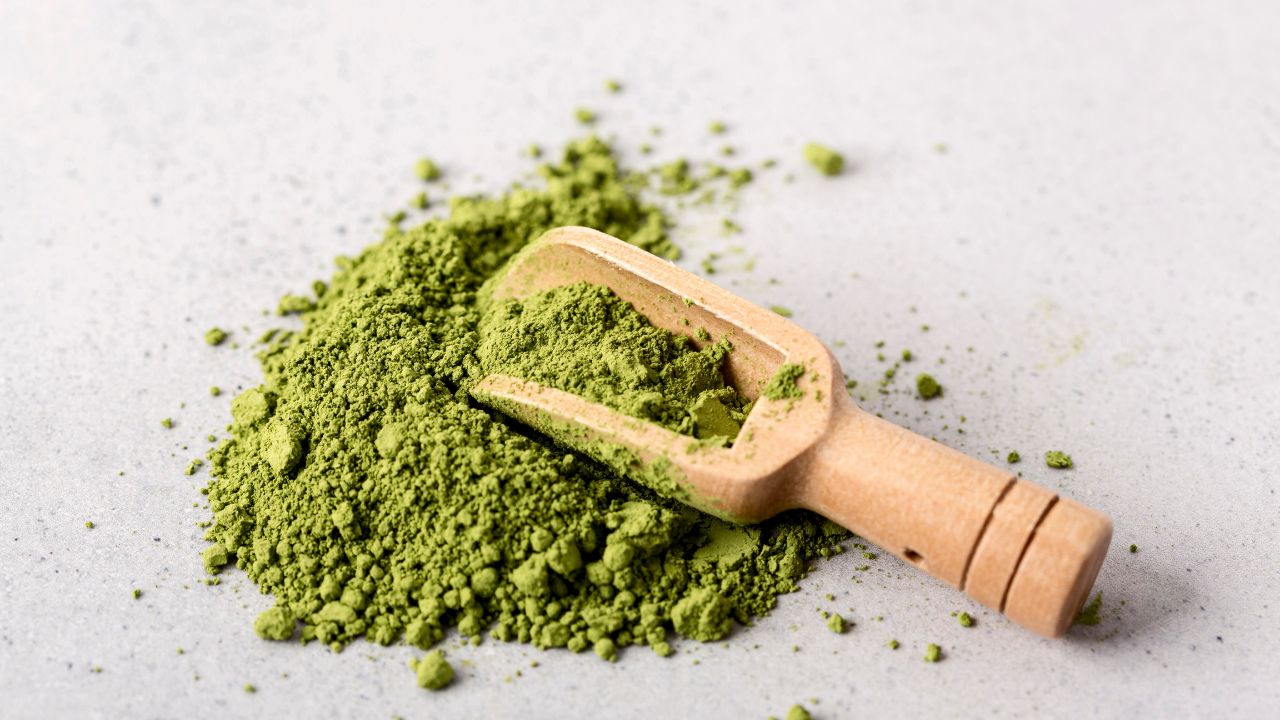 Matcha em formato de condimento