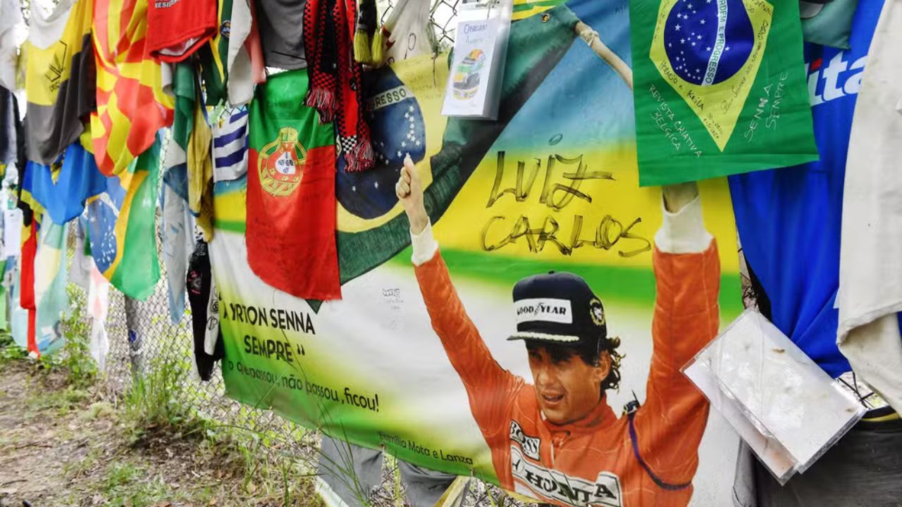 Homenagem feita pelos fãs de Ayrton Senna