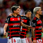 Jogadores do Flamengo em partida