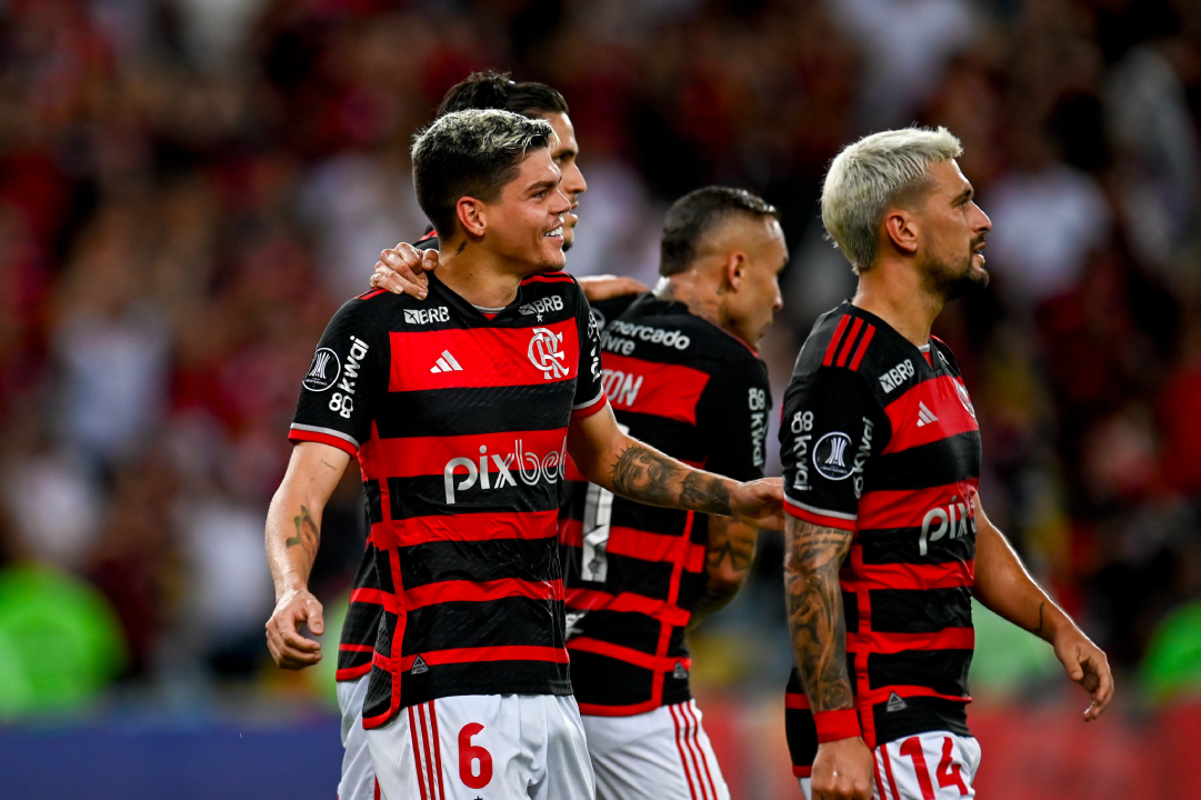 Jogadores do Flamengo em partida