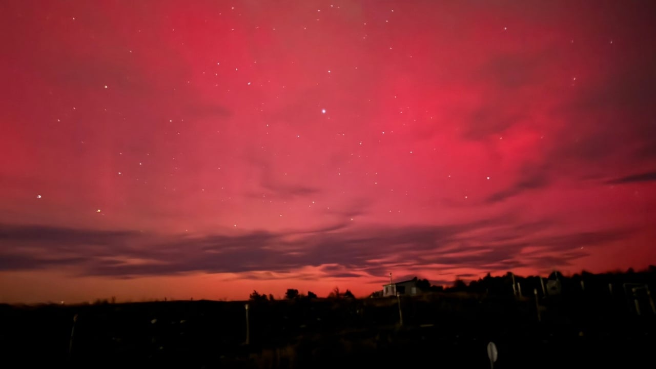 Aurora austral no Chile