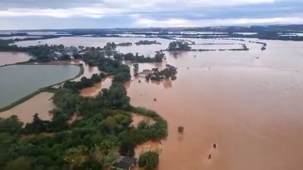 Temporais no Rio Grande do Sul causa enchentes e inundações em diversos municípios