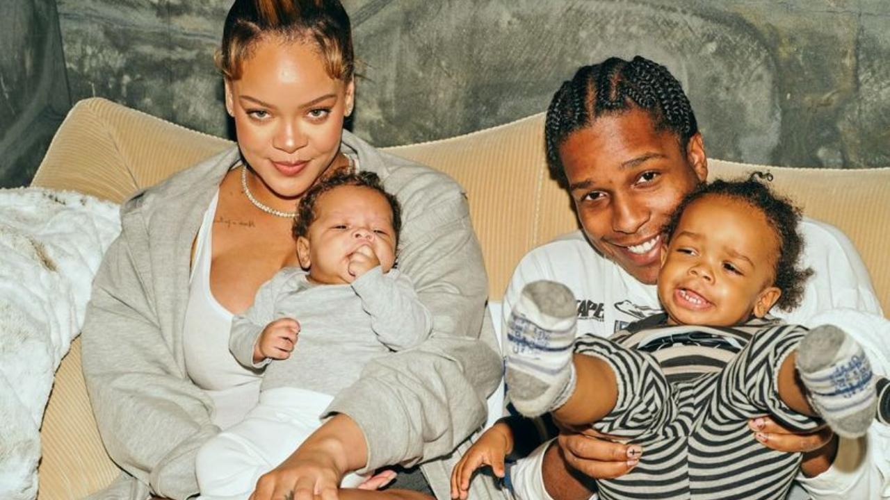 Rihanna, A$AP e filhos