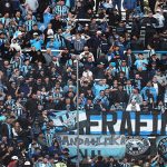 Torcida gremista no ultimo jogo em abril