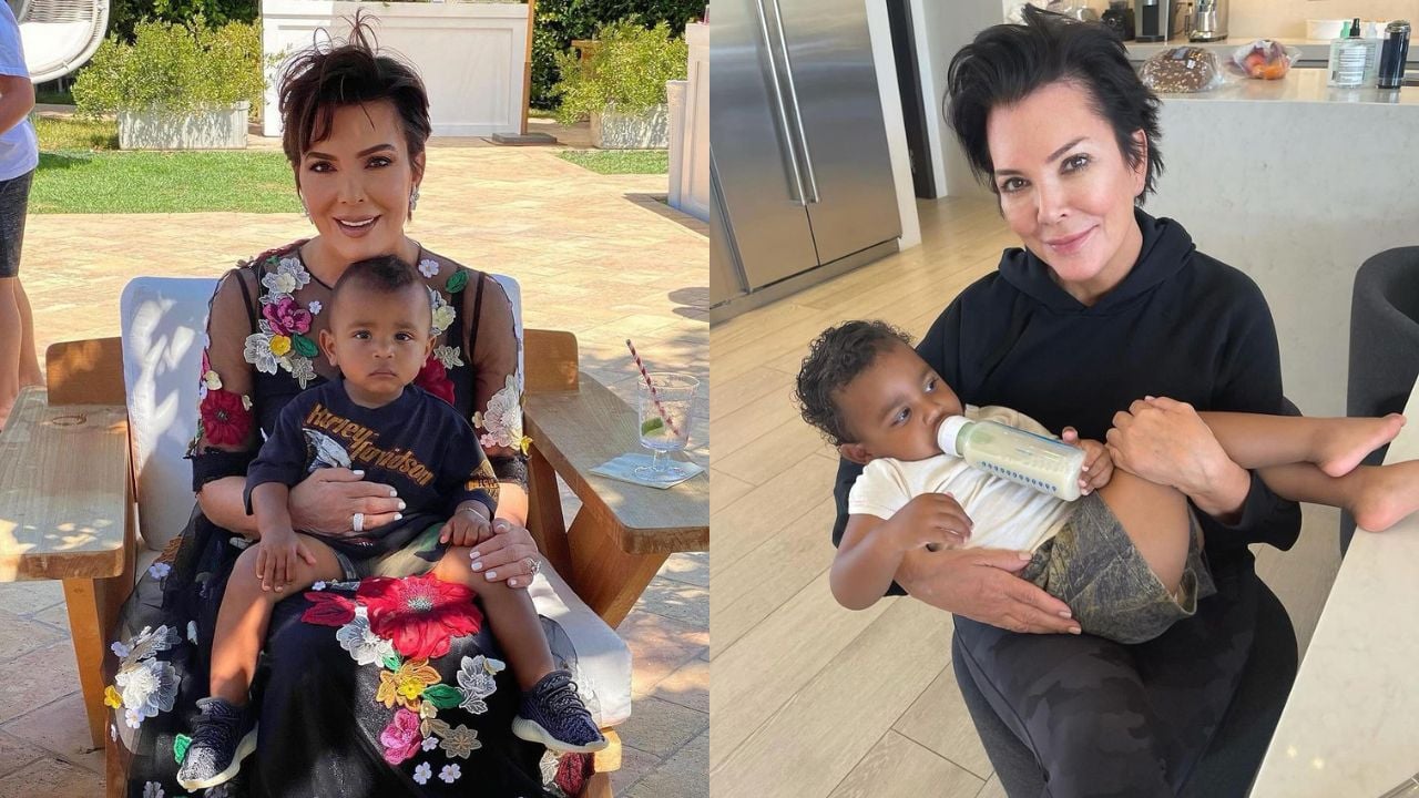 Kris Jenner presenteia neto Psalm West