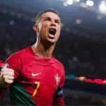 Cristiano Ronaldo em jogo pela seleção portuguesa