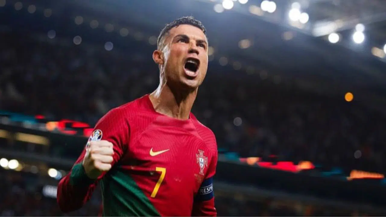 Cristiano Ronaldo em jogo pela seleção portuguesa