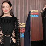 Emma Stone aparece deslumbrante no tapete da premiere de novo filme