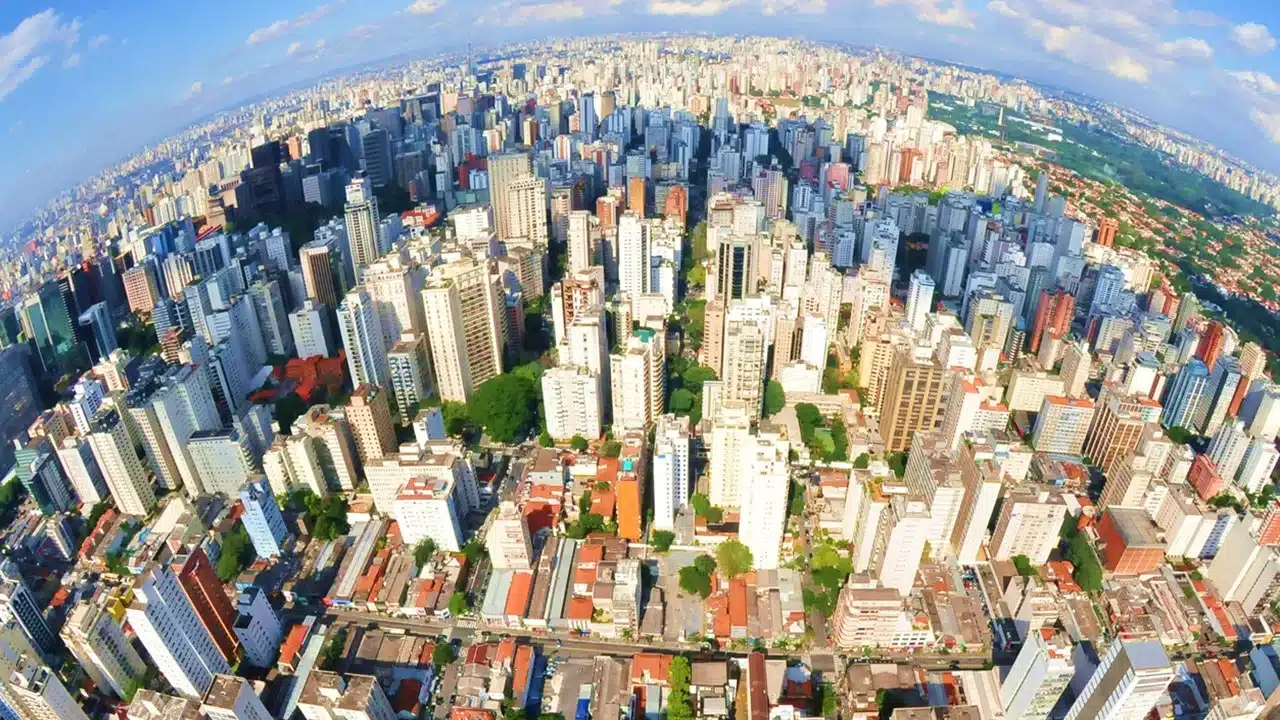 Foto destaque: Vista aérea da cidade de São Paulo