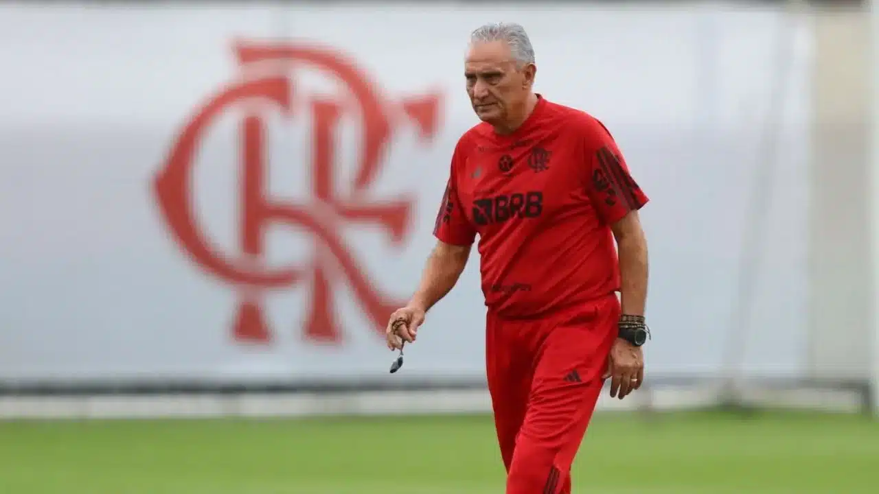 Tite no CT da Gávea