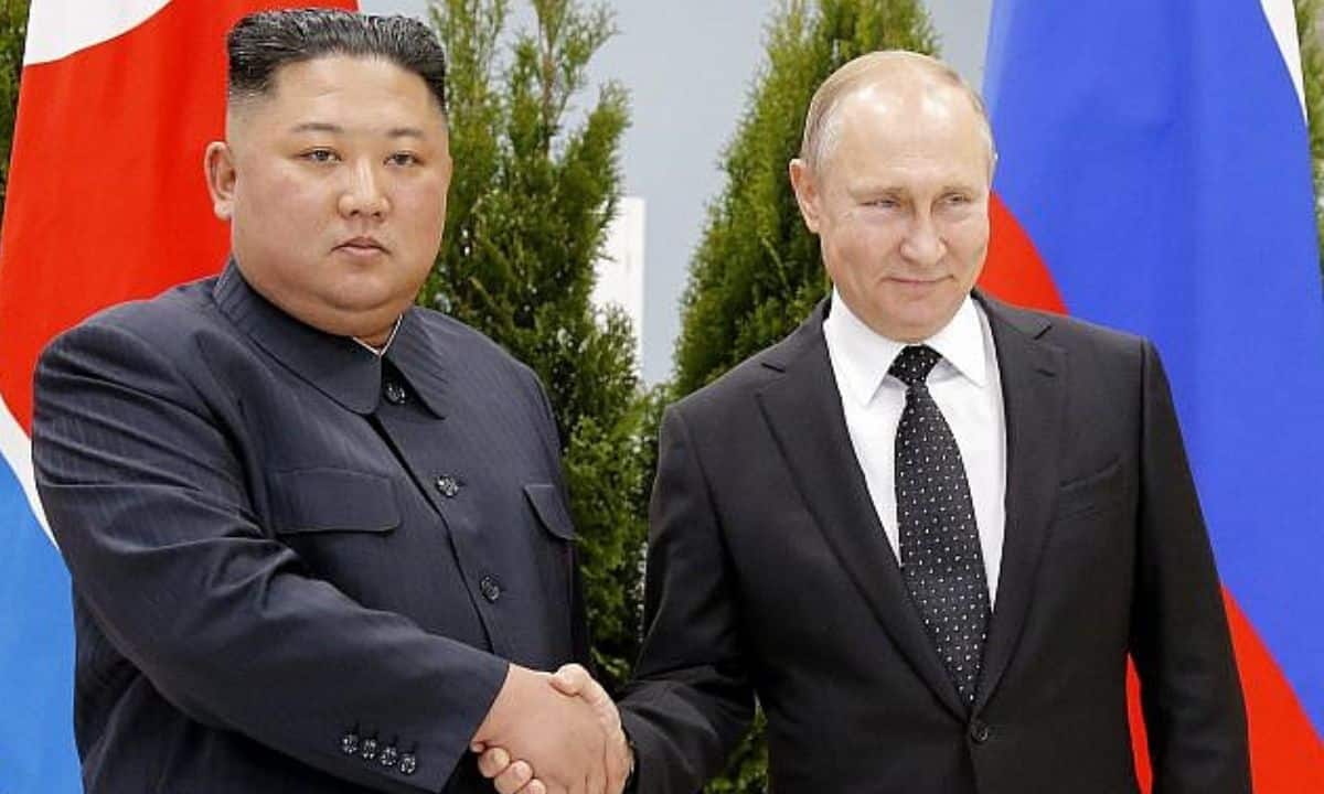 Foto de Destaque: Vladimir Putin e Kim Jong-un