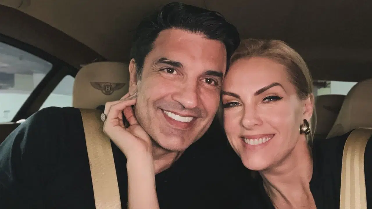 O casal Ana Hickmann e Edu Guedes compartilha momento juntos