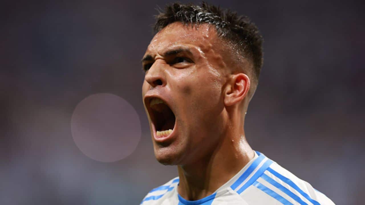 Lautaro Martínez, autor do segundo gol da Argentina