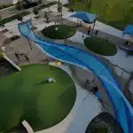 Brooklands Plaza Splash Pad em Rochester Hills, Michigan