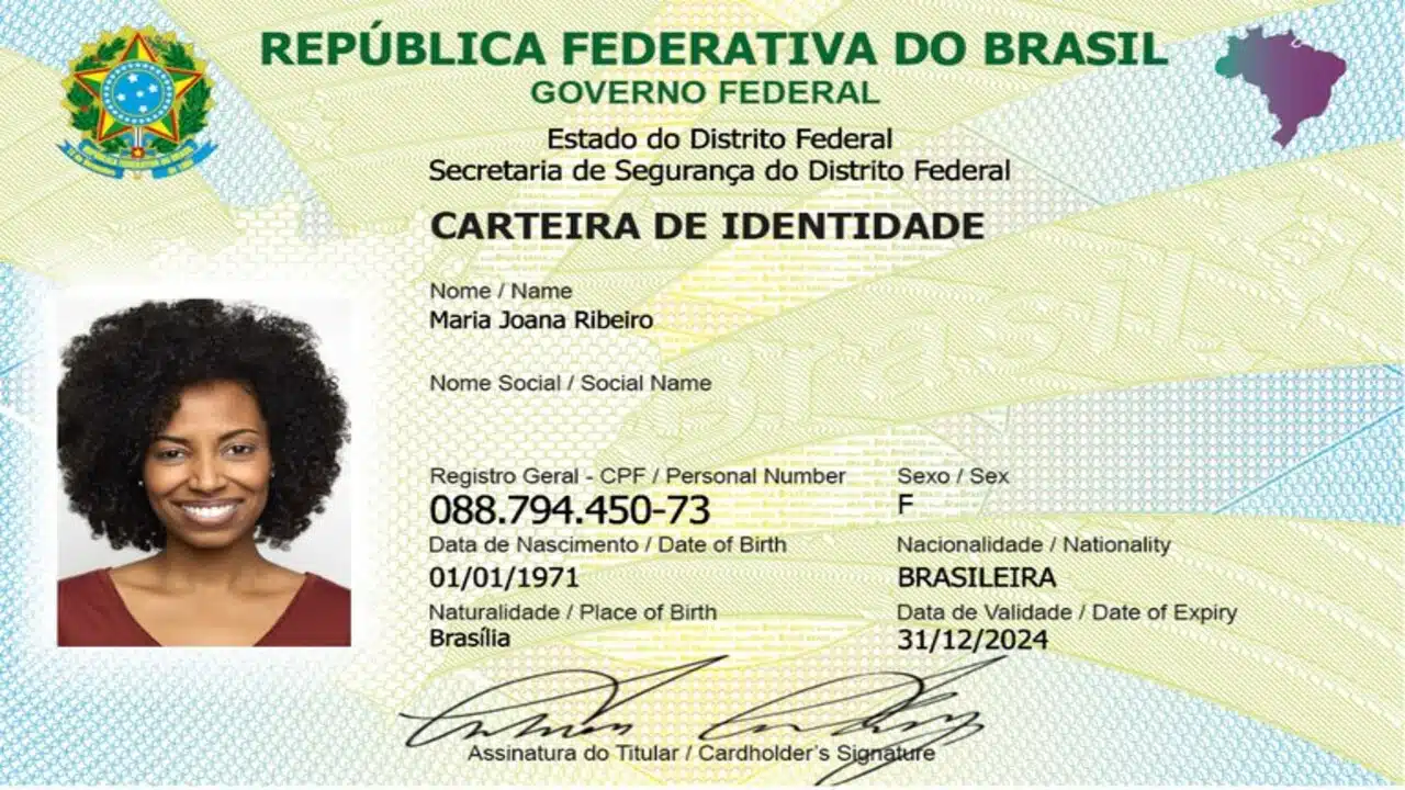 Novo documento de identidde