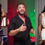 Imagem com os cantores Anitta, Wesley Safadão e Ludmilla