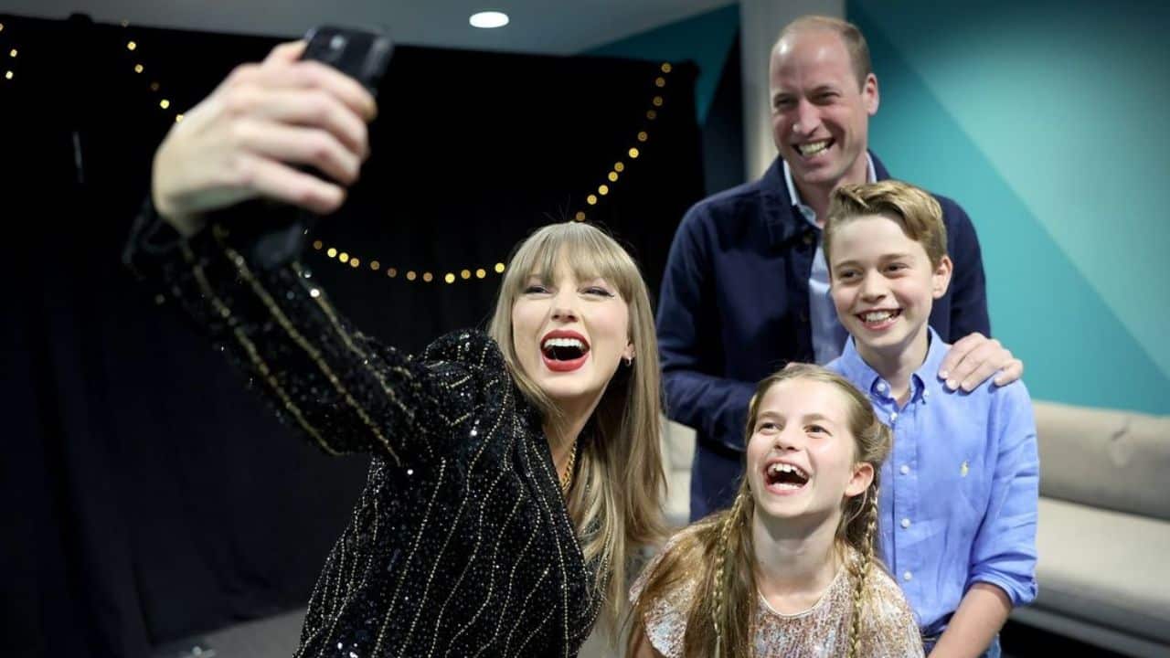 Príncipe William leva filhos ao show de Taylor Swift em Londres