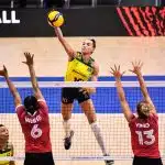 Foto destaque: Brasil x Canadá pela VNL (Reprodução: FIVB)