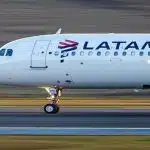 Boeing da Latam teve um tail strike