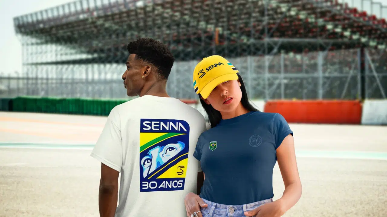 Divulgação de nova coleção entre Senna e COB