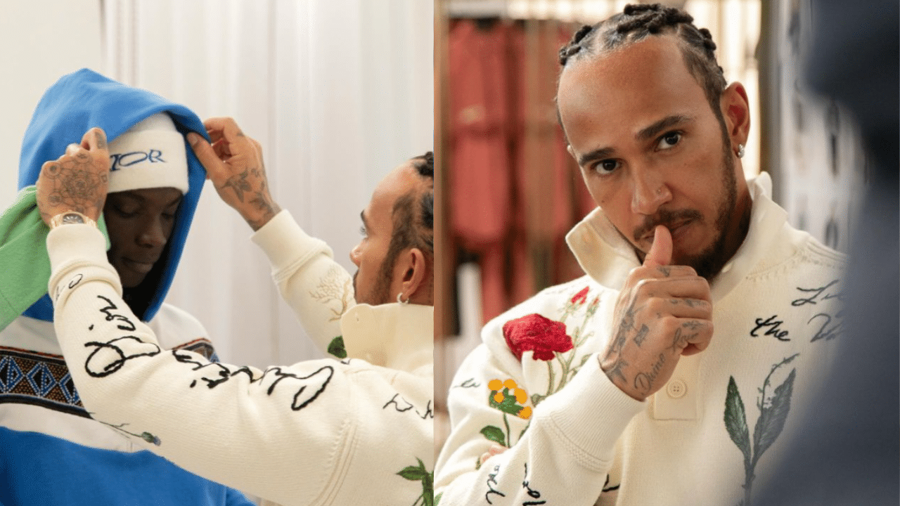 Lewis Hamilton assina nova coleção com a Dior