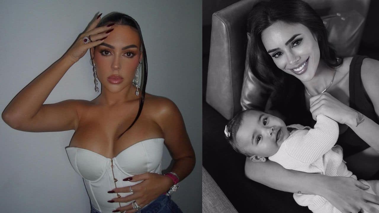 Bruna Biancardi, sua filha Mavie e Georgina Rodriguez