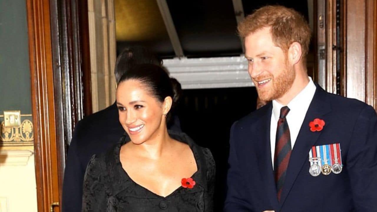 príncipe Harry e sua esposa Meghan Markle