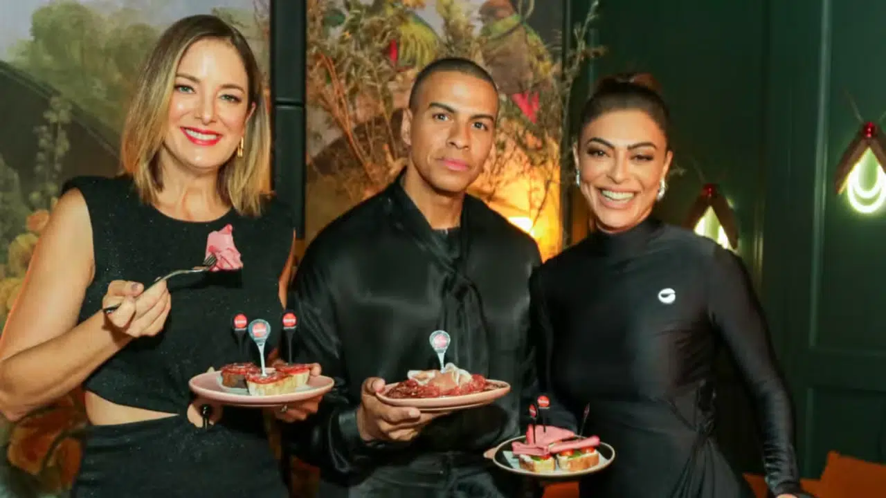 Juliana Paes, Ticiane Pinheiro e Thiago Oliveira