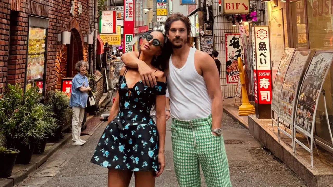 Sabrina Sato e Nicolas Prattes em viagem ao Japão