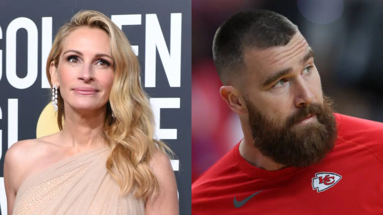 Interação entre Julia Roberts e Travis Kelce