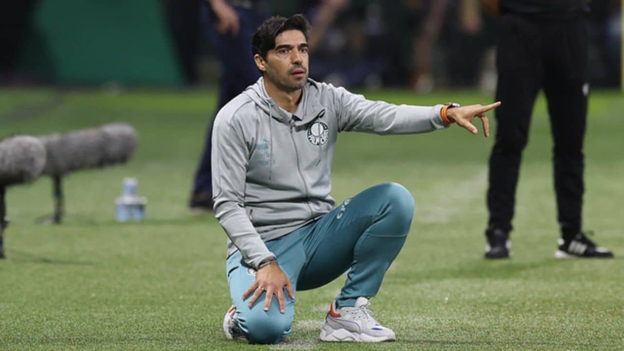 Abel Ferreira durante Palmeiras x Atlético-GO