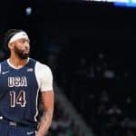 Anthony Davis, maior pontuador dos EUA na partida