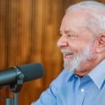 Presidente Lula durante uma entrevista