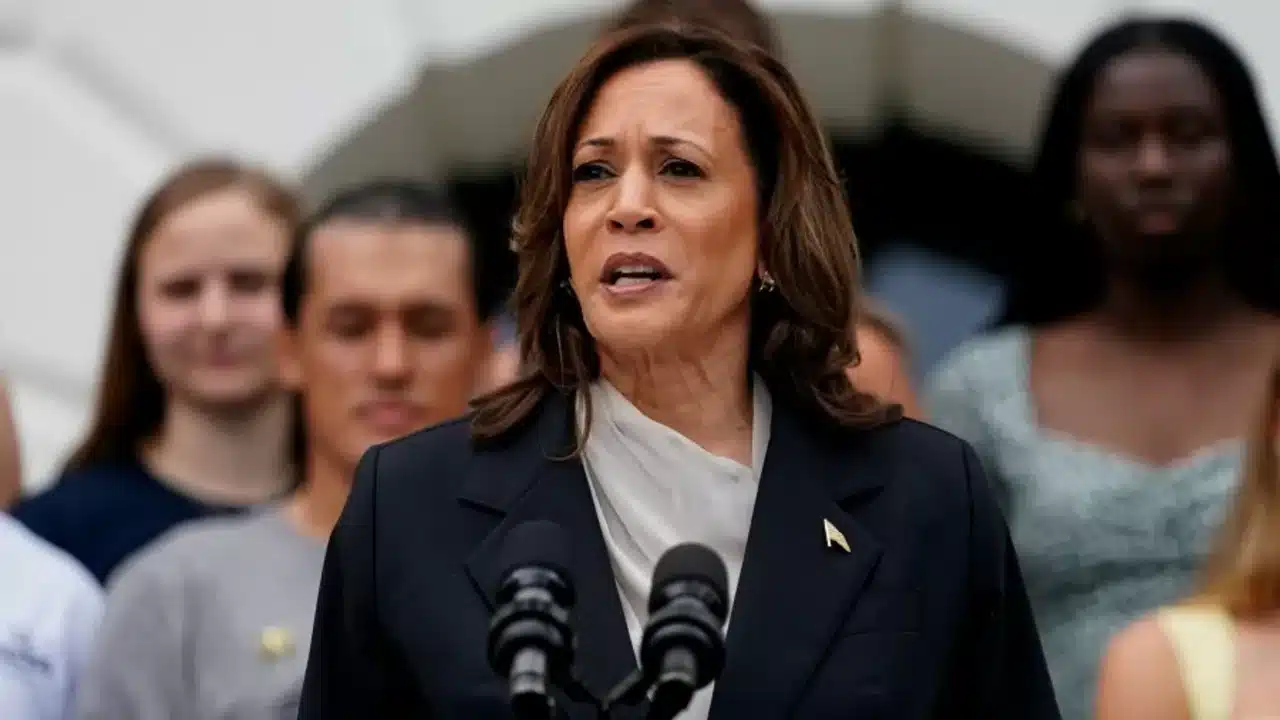 Kamala Harris em campanha