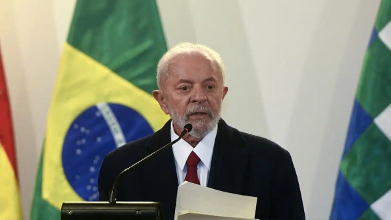 Lula em discurso na Bolívia