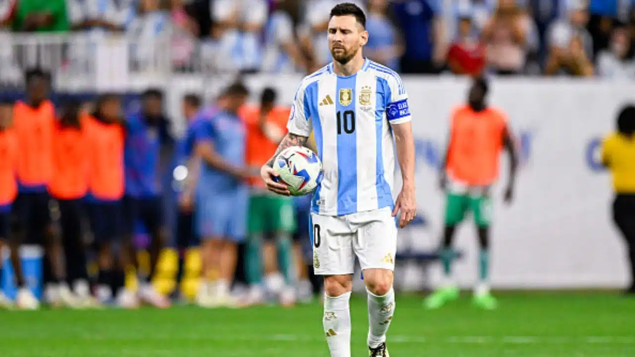 Messi durante jogo contra o Equador na Copa América