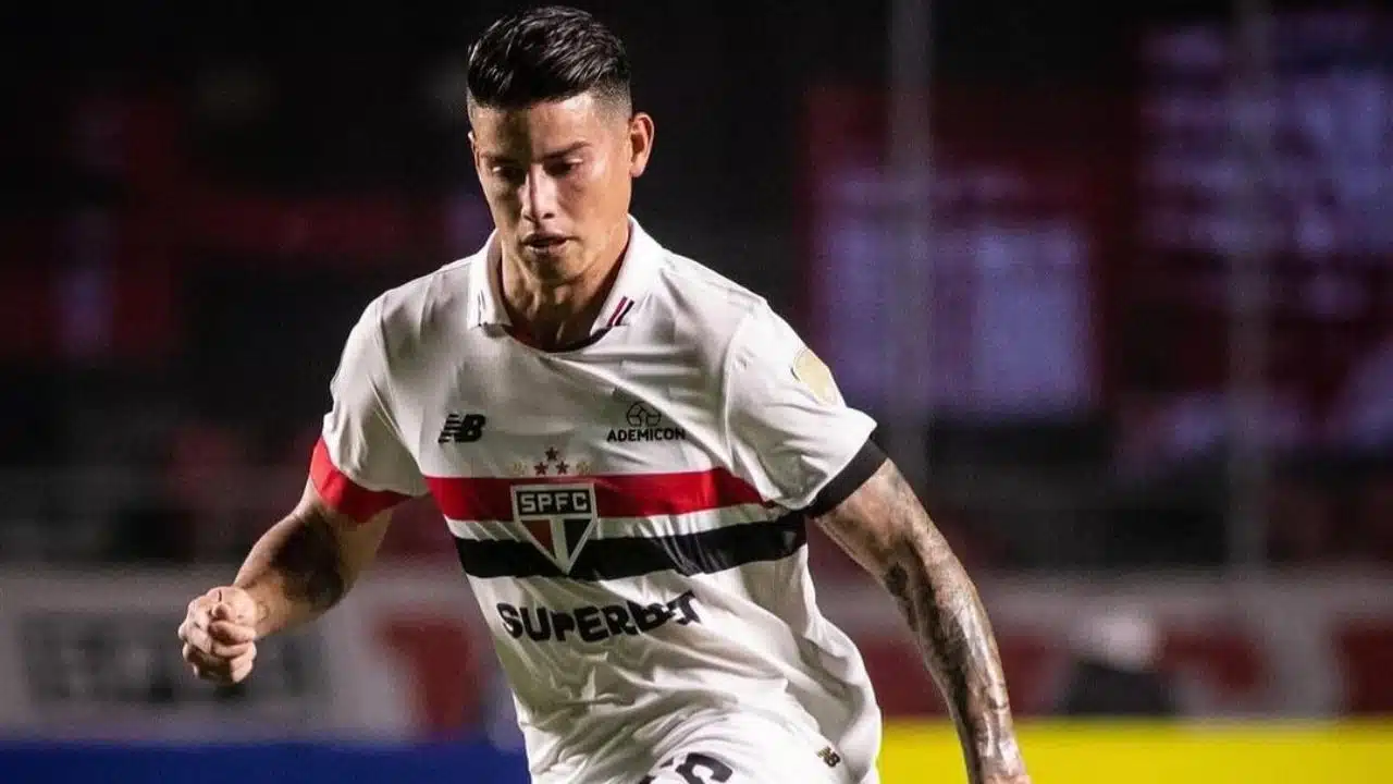 James Rodríguez em jogo do São Paulo