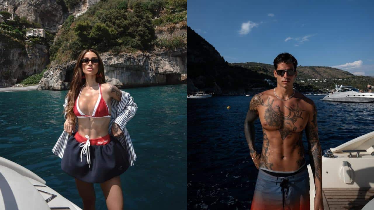 Bianca e Luca em Capri na Itália (Foto: Reprodução/Instagram/@bianca/@luca.daff)