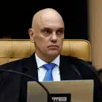 Ministro do STF, Alexandre de Moraes sentado