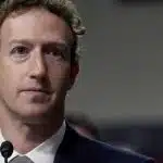 Mark Zuckerberg, durante julgamento nos Estados Unidos