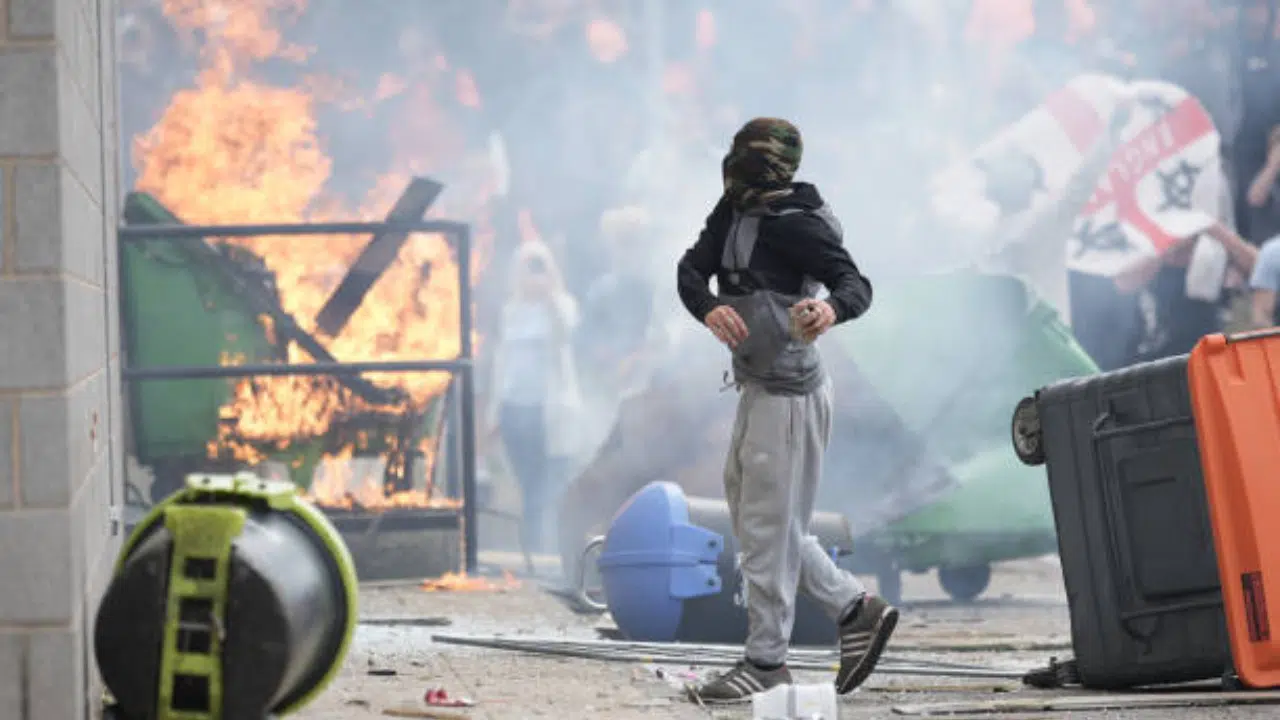 Manifestação em Rotherham