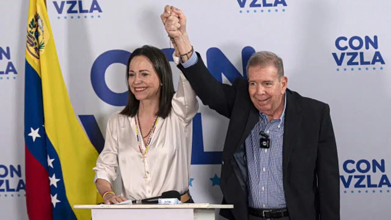 Maria Corina Machado e Edmundo González