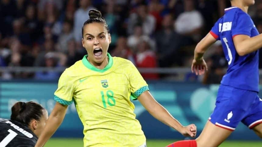 Foto Destaque: Gabi Portilho marca e garante o Brasil vivo no futebol feminino (Reprodução/Instagram/@selecaofemininadefutebol)