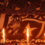 Mosaico organizado pela torcida do Botafogo