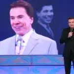 Celso Portiolli mostra vaga de Silvio Santos em homenagem ao criador do SBT